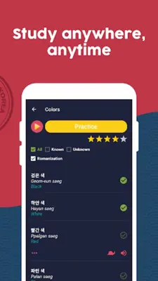 Learn Korean android App screenshot 10